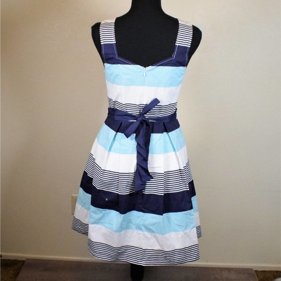 41 Hawthorn Fit Flare Sleeveless Striped Cotton Sundress S - Picture 7 of 9